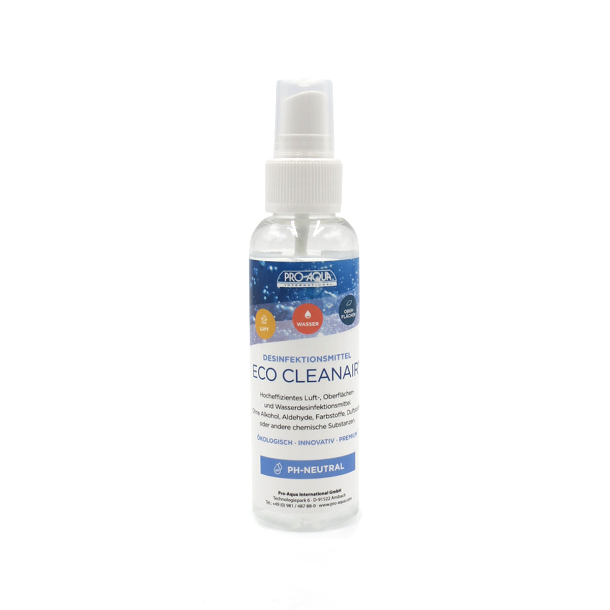 Pro-Aqua Eco CleanAir 100 ml Desinfektionsmittel Hauptansicht